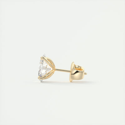 1.0 CT Oval Solitaire G/VS Lab Grown Diamond Earrings