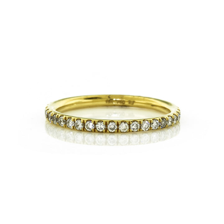 0.53ct Round Cut Moissanite Full Eternity Diamond Wedding Band