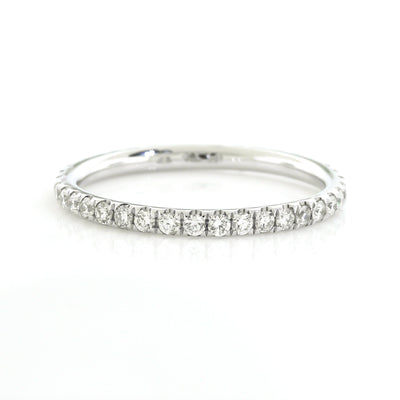 0.53ct Round Cut Moissanite Full Eternity Diamond Wedding Band