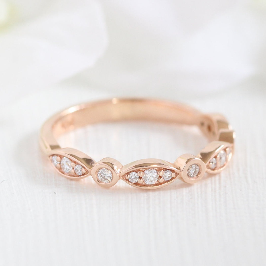 1.50ct Oval Cut Moissanite Unique Halo Ring With Bezel Wedding Band