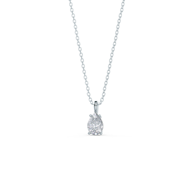 Pear Cut Solitaire Moissanite Diamond Layering Necklace