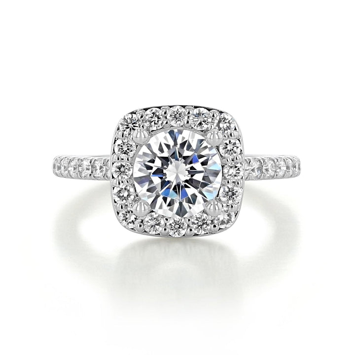 1.20CT Round Cut Unique Setting Moissanite Engagement Ring