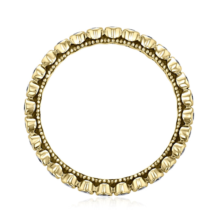 Round Brilliant Cut Full Eternity Bazel Setting Wedding Band