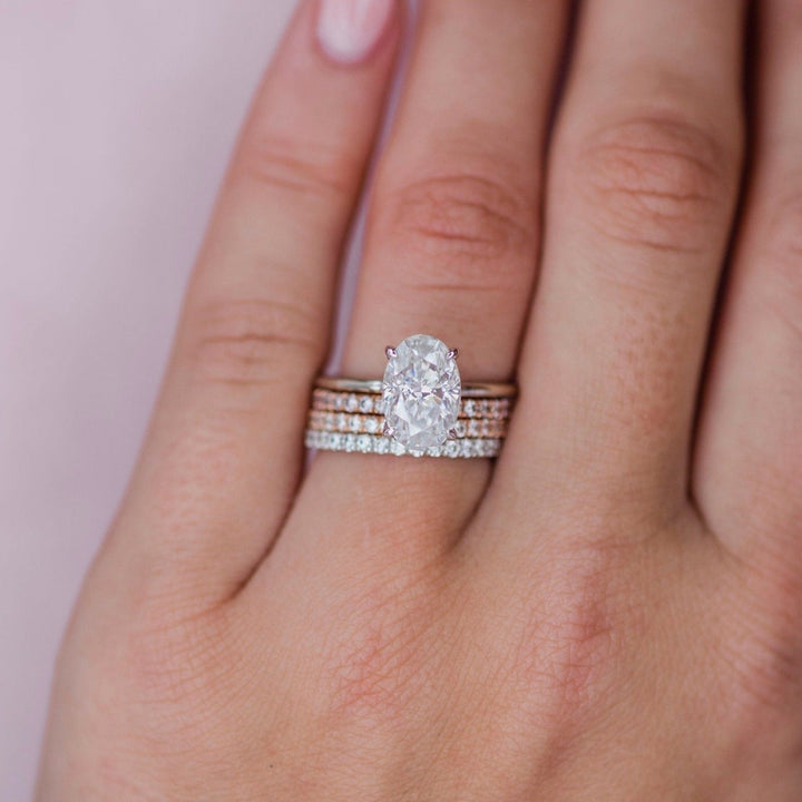 2.70CT Oval Cut Moissanite Solitaire Engagement Ring
