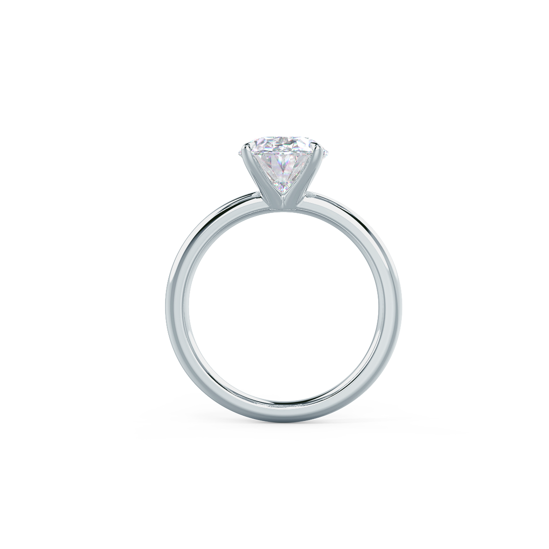 1.75ct Oval Cut Solitaire Moissanite Diamond Engagement Ring