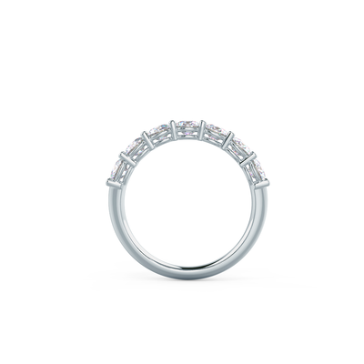 2.7mm Round Brilliant Cut 7 Stone Eternity Wedding Band