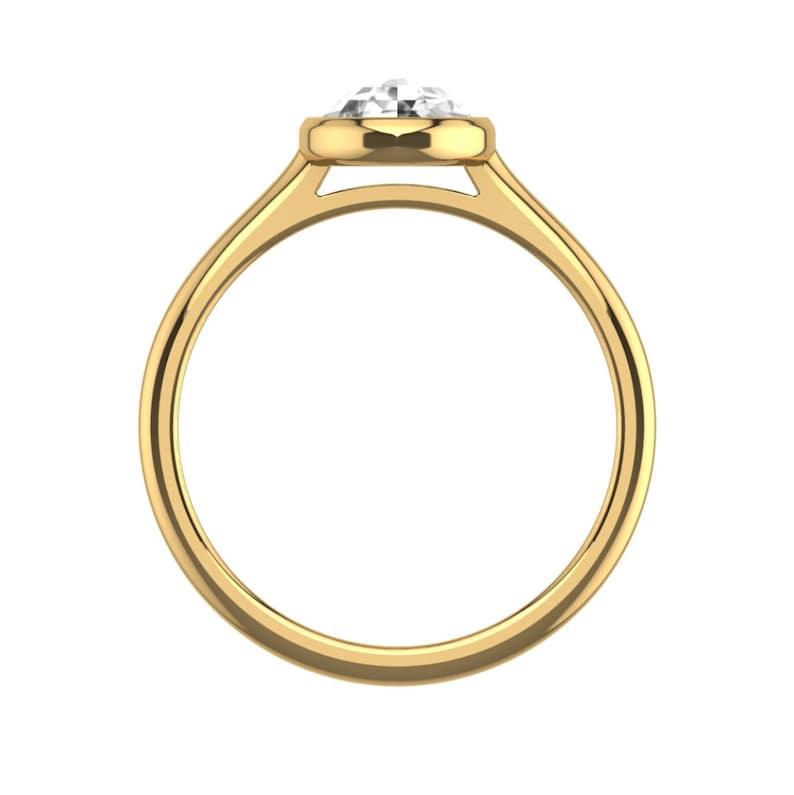 Round Brilliant Diamond Moissanite Engagement Ring