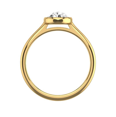 Round Brilliant Diamond Moissanite Engagement Ring