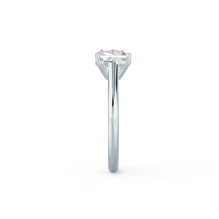 2.25ct Cushion Cut Moissanite Diamond Cathedral Solitaire Engagement Ring