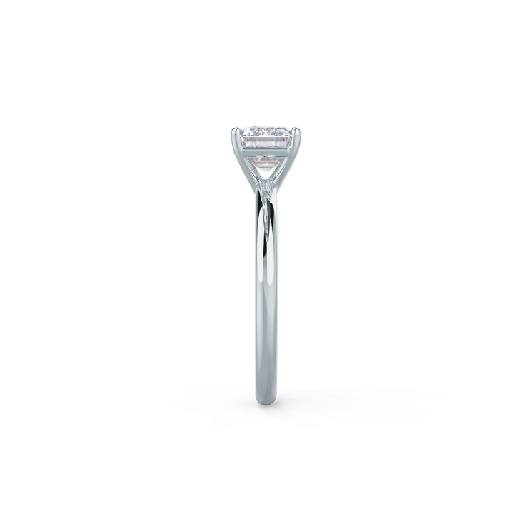 1.6CT- 2.5CT Emerald Cut East-West Moissanite Diamond Engagement Ring