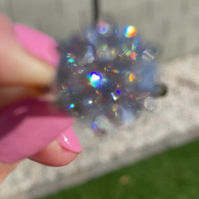 4.5CT Round Brilliant Diamond Solitaire Moissanite Engagement Ring