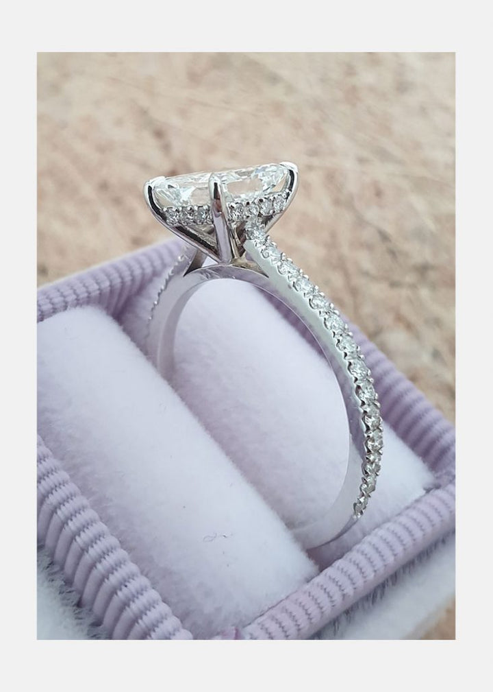 1.50ct Radiant Cut Diamond 14K Gold Engagement Ring