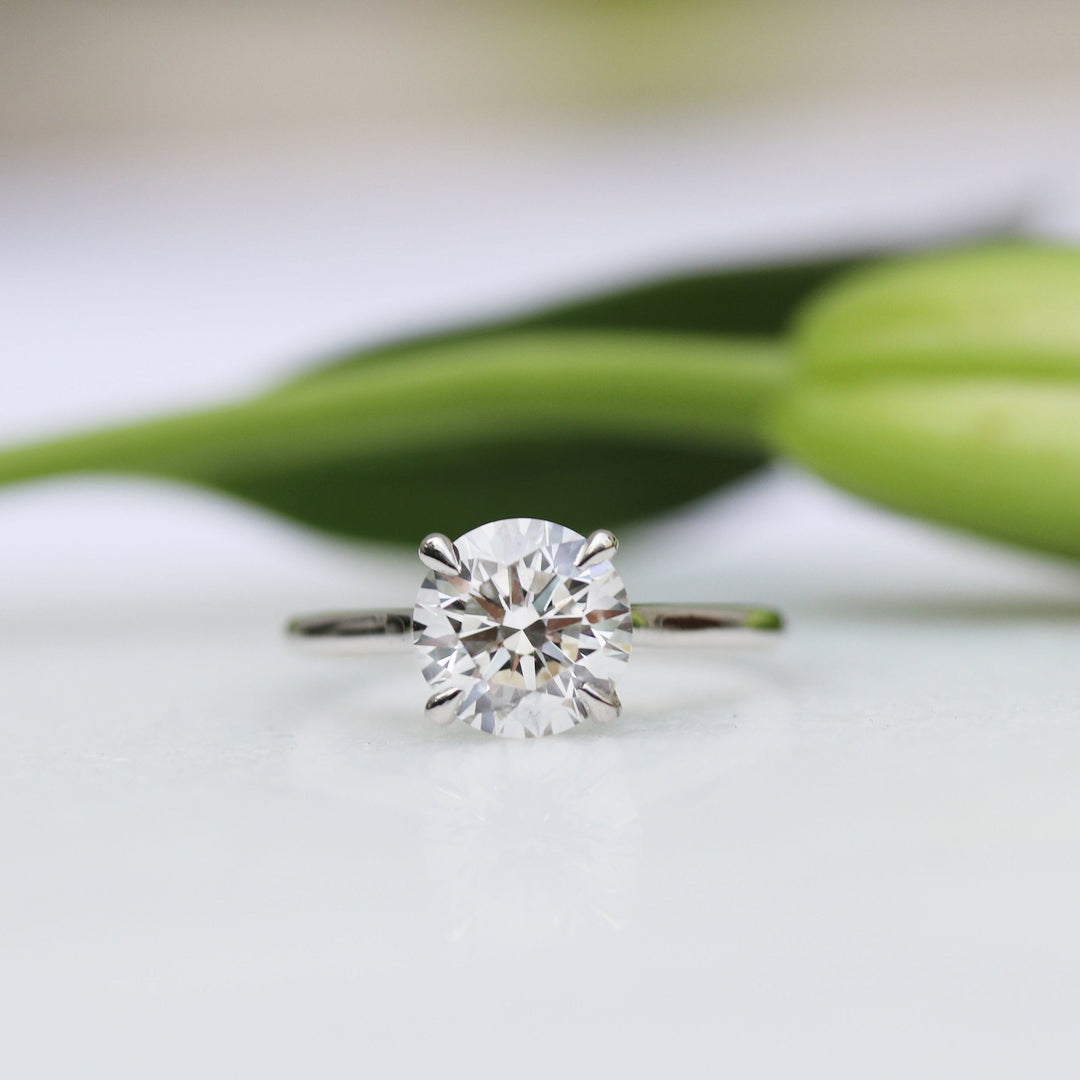 2.75ct Round Brilliant Cut Diamond 14K Gold Engagement Ring