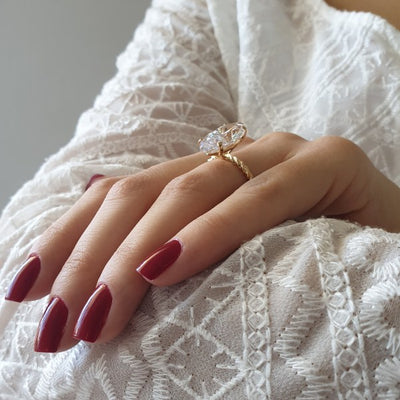 7.95CT Marquise Diamond Moissanite Engagement Ring