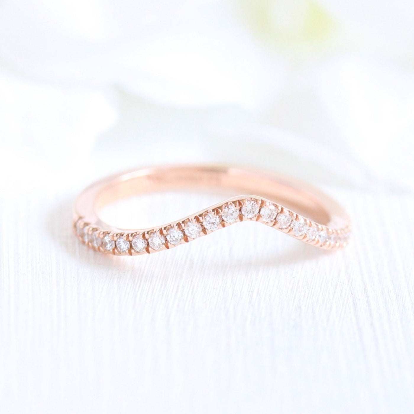 2.0ct Oval Cut Moissanite Cathedral Set Ring With U Shape Wedding Band