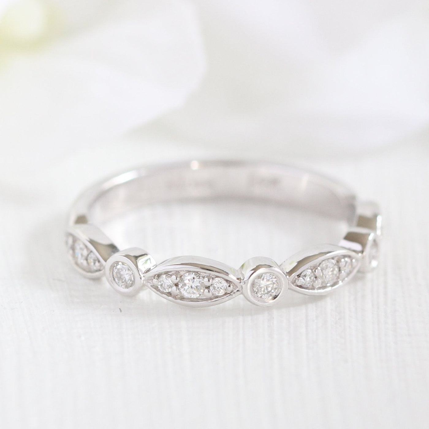 2.0ct Oval Cut Moissanite Halo Engagement Ring With Unique Wedding Band