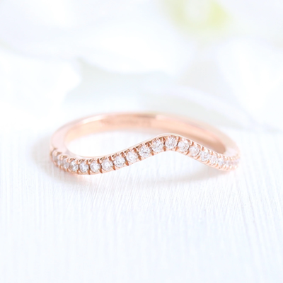 1.50ct Oval Cut Moissanite Halo Engagement Ring With Curved Wedding Band