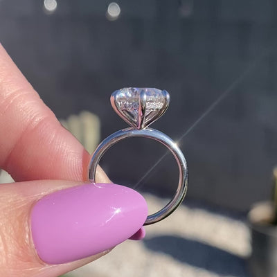 3.5CT Round Brilliant Diamond Solitaire Moissanite Engagement Ring