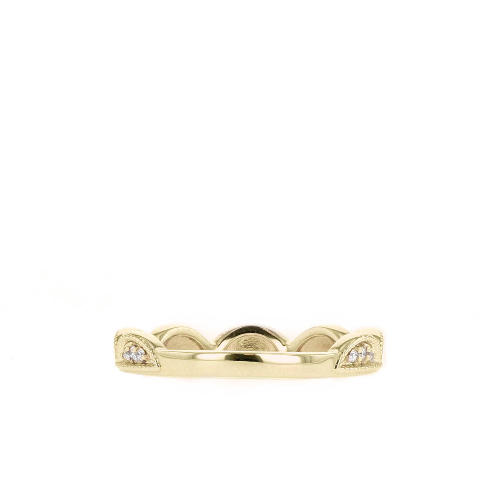 0.12ct Round Brilliant Cut Moissanite Unique Eternity Diamond Wedding Band