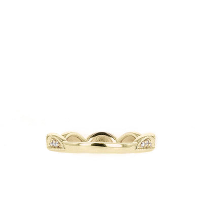 0.12ct Round Brilliant Cut Moissanite Unique Eternity Diamond Wedding Band