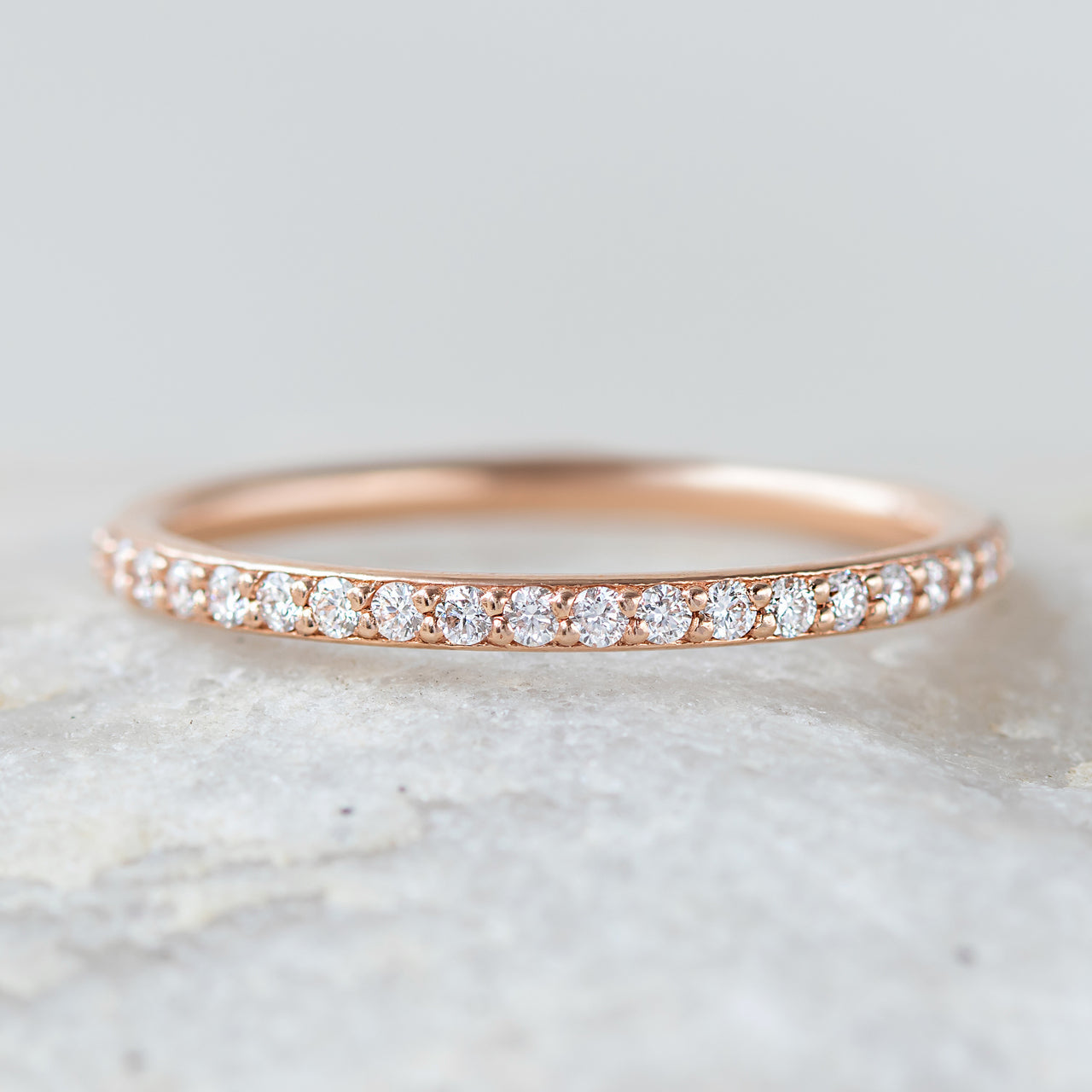 Round Brilliant Cut Full Eternity Wedding Band