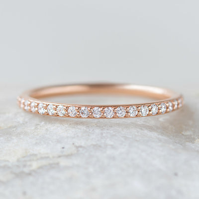 Round Brilliant Cut Full Eternity Wedding Band