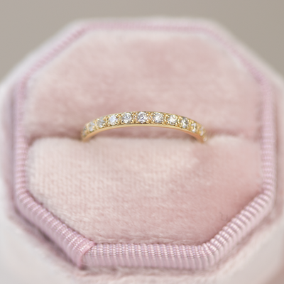 Round Brilliant Cut Full Eternity Wedding Band