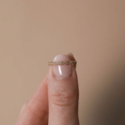 0.13ct Round Brilliant Cut Full Eternity Moissanite Diamond Wedding Band