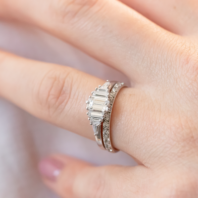 Round Brilliant Cut Full Eternity Wedding Band