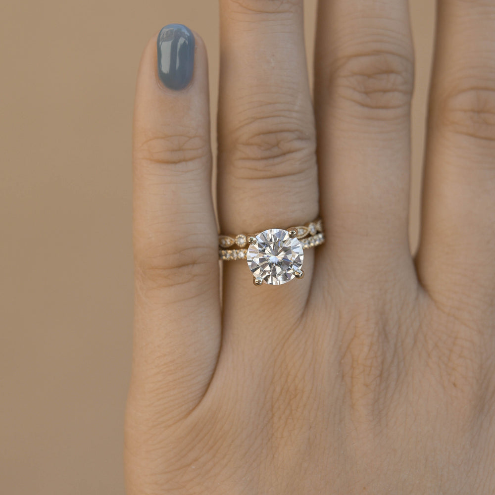 0.18ct Round Brilliant Cut Unique Moissanite Full Eternity Wedding Band