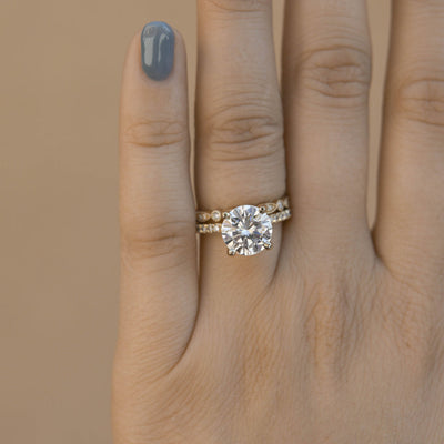 0.18ct Round Brilliant Cut Unique Moissanite Full Eternity Wedding Band