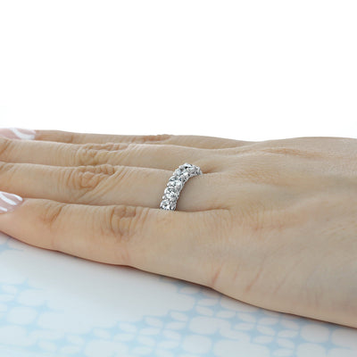 Round Brilliant Cut Full Eternity Wedding Band