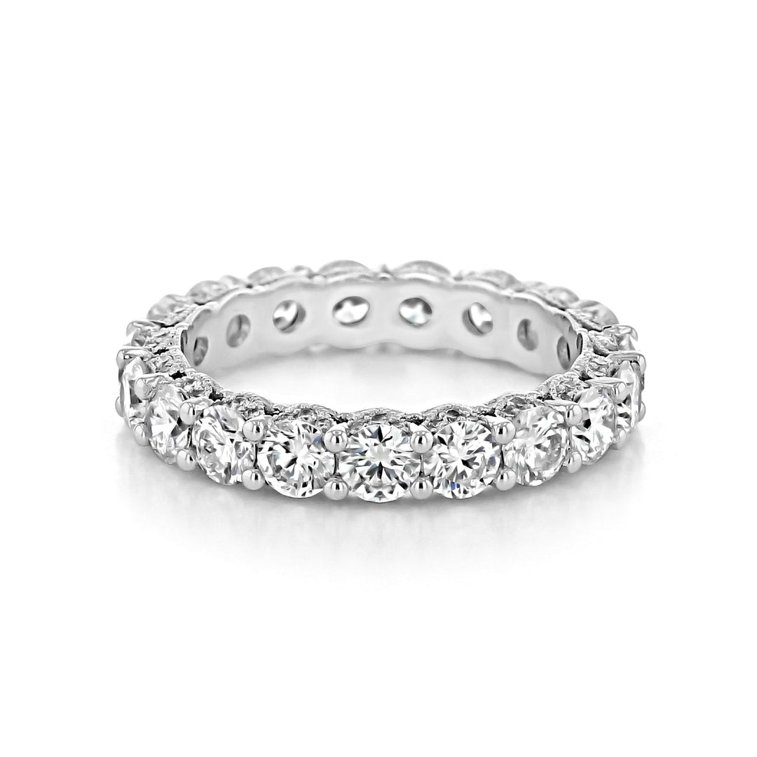 Round Brilliant Cut Full Eternity Wedding Band