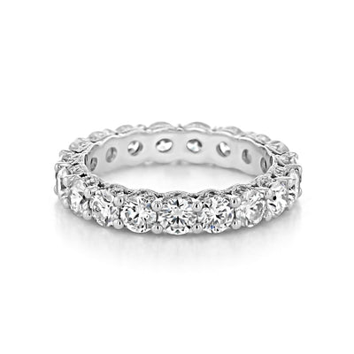 Round Brilliant Cut Full Eternity Wedding Band