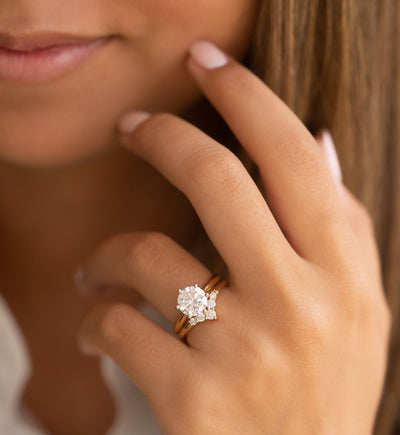 0.25ct Round Cut Moissanite Diamond Chevron Wedding Band