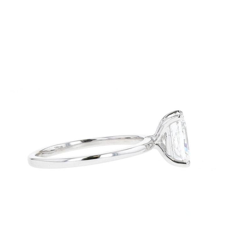 1.70ct Radiant Cut Moissanite Solitaire Diamond Engagement Ring