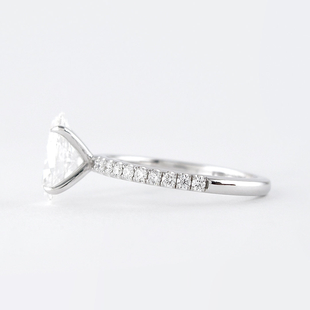 1.91CT Oval Cut Moissanite Solitaire Engagement Ring