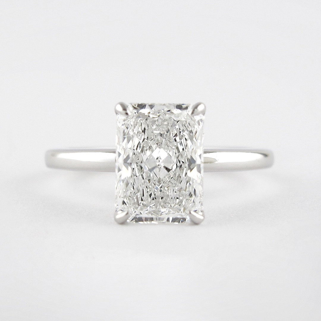 1.8 CT Radiant Cut Moissanite Engagement Ring