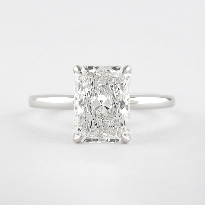 1.80CT Radiant Cut Solitaire Moissanite Diamond Engagement Ring 