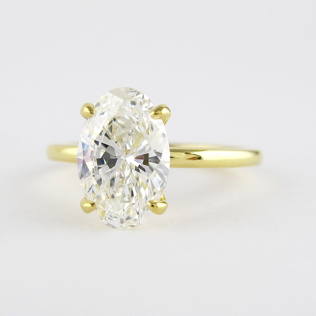 1.33 CT Oval Cut Moissanite Engagement Ring