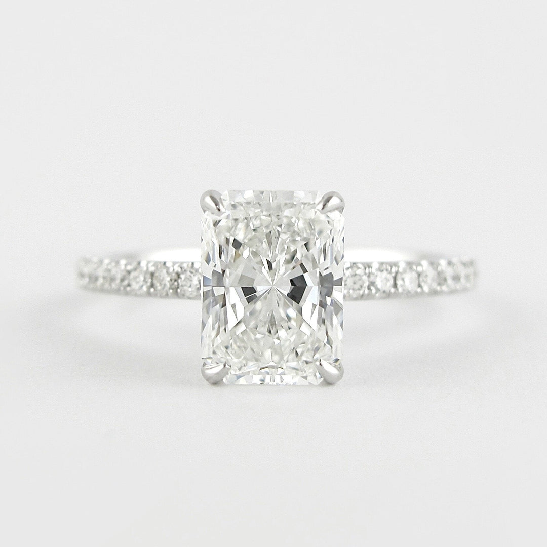 1.8 CT Radiant Cut Moissanite Engagement Ring