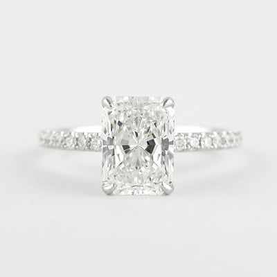 1.80CT Radiant Cut Pave Moissanite Diamond Engagement Ring For Women