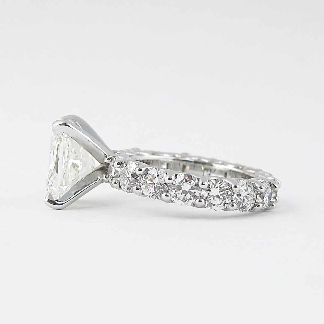 1.50CT Elongated Cushion Cut Moissanite Solitaire Engagement Ring