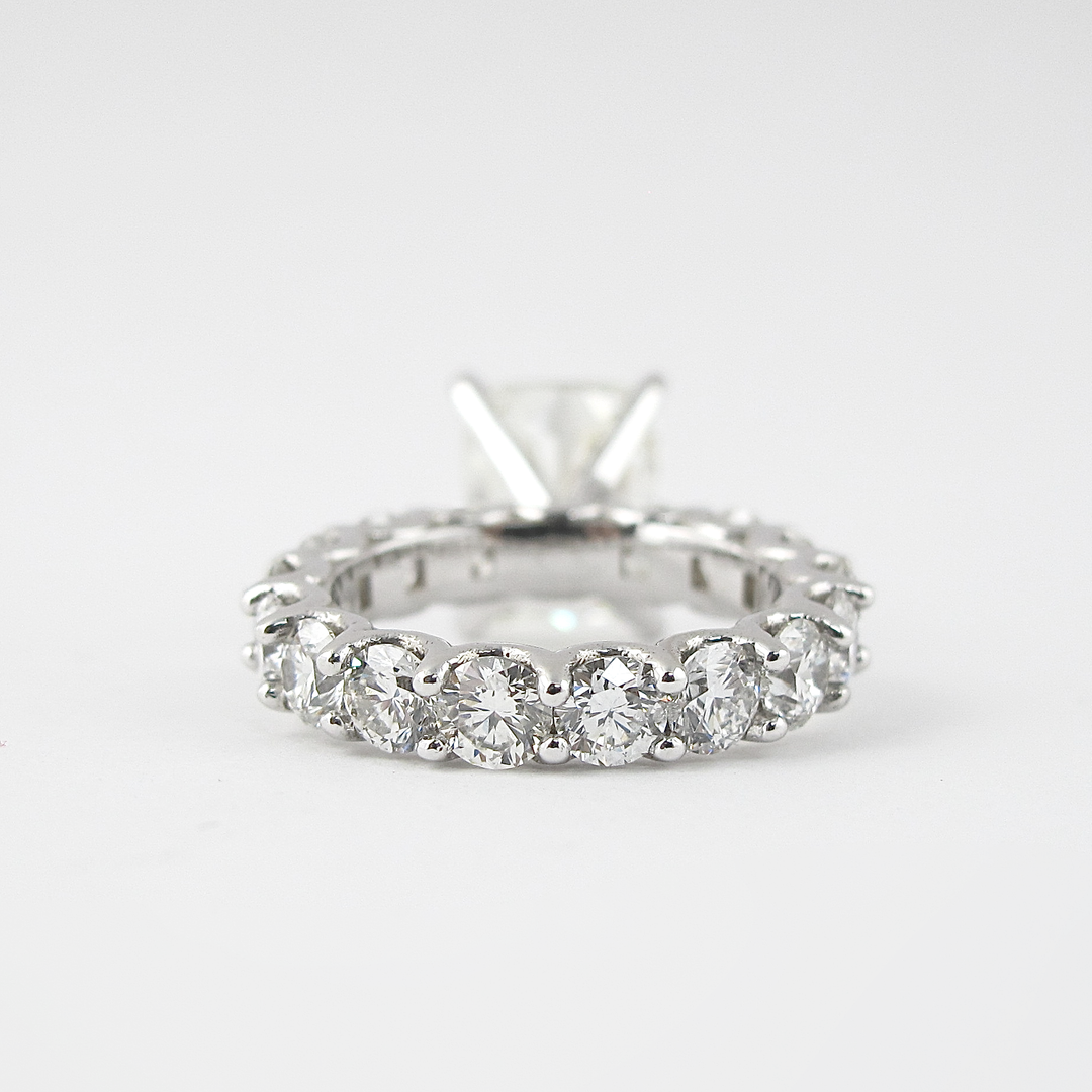 1.50CT Elongated Cushion Cut Moissanite Solitaire Engagement Ring