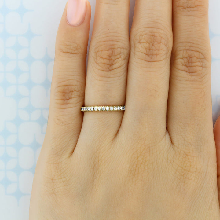 Round Brilliant Cut Full Eternity Wedding Band