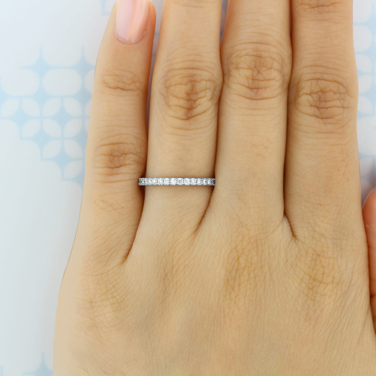 Round Brilliant Cut Full Eternity Wedding Band