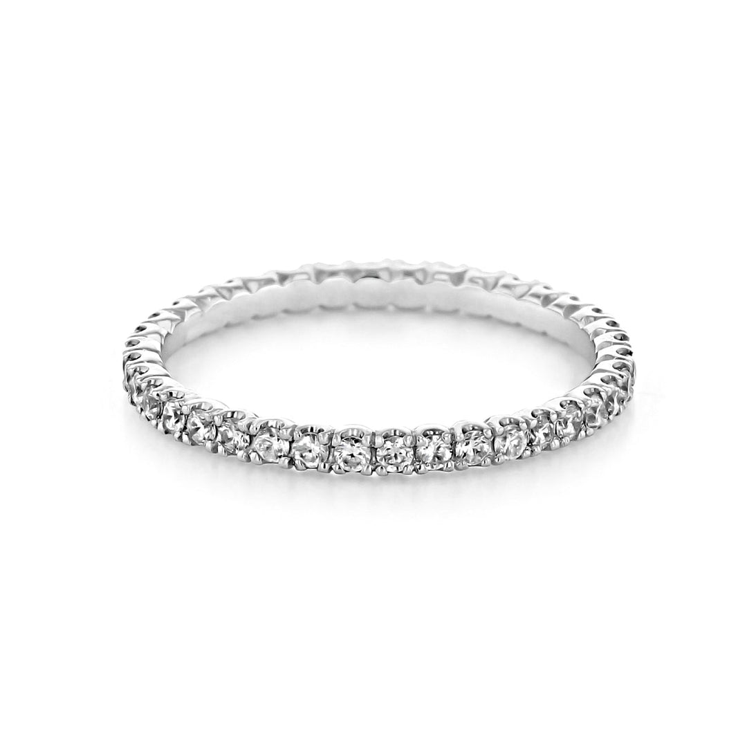 Round Brilliant Cut Full Eternity Wedding Band