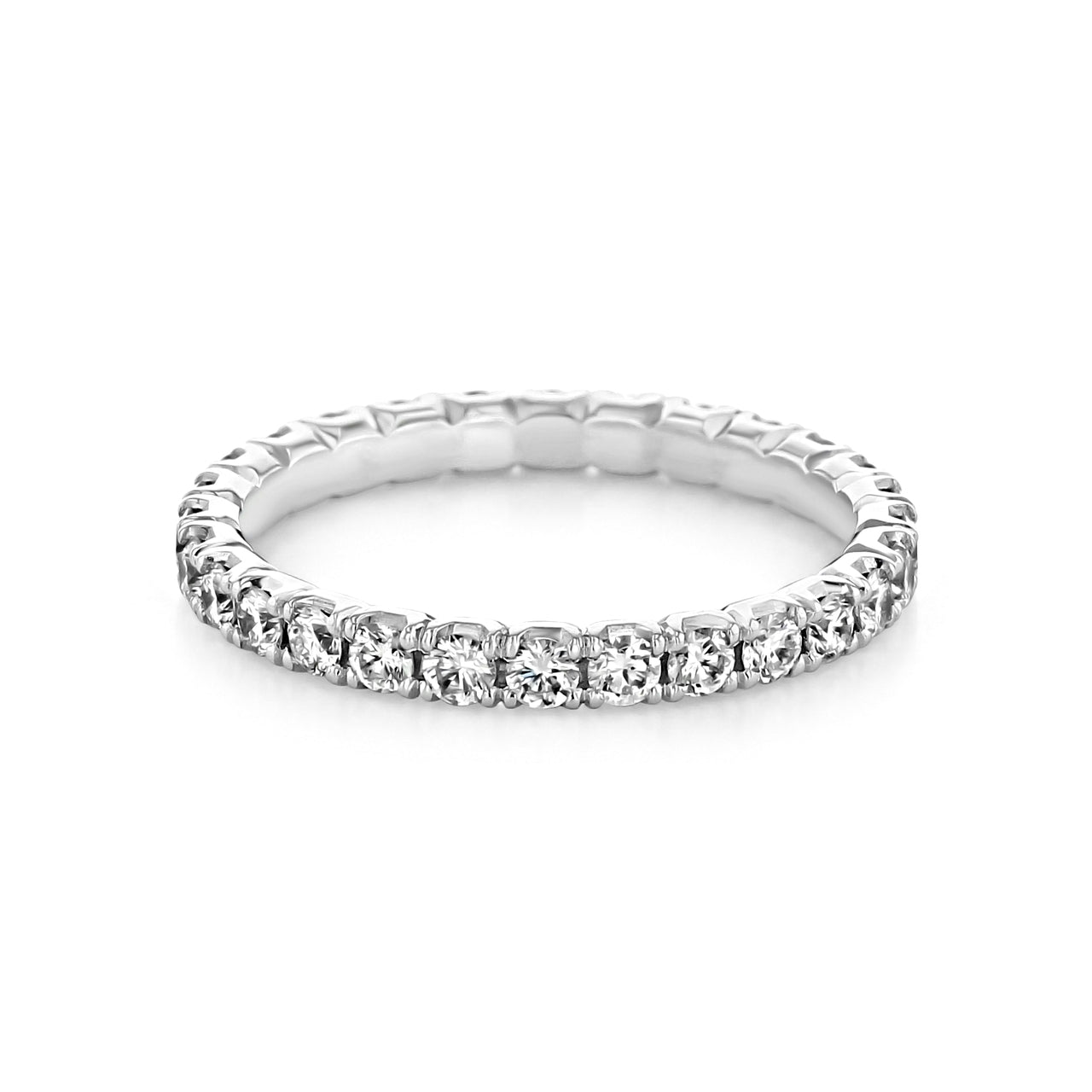 Round Brilliant Cut Full Eternity Wedding Band