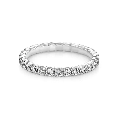 Round Brilliant Cut Full Eternity Wedding Band