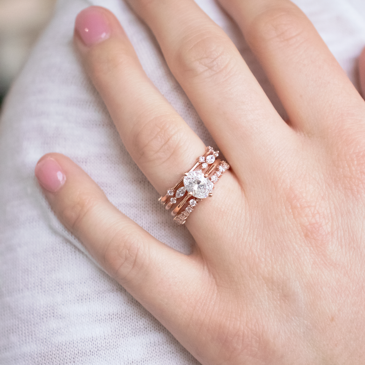 Round Brilliant Cut Full  Eternity Wedding Band